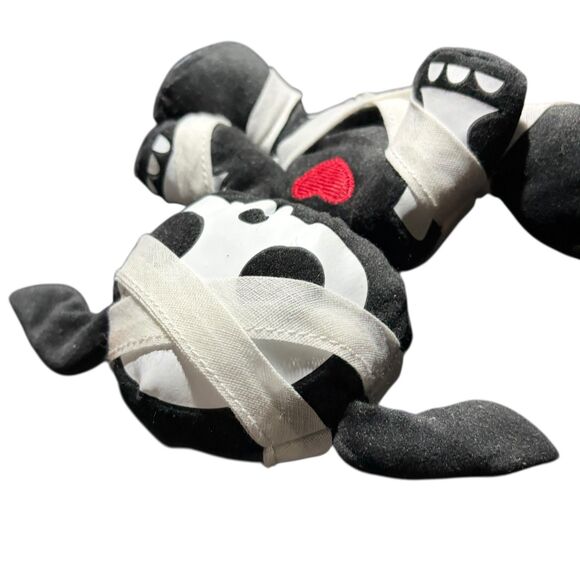Skelanimals Dax the Dog Plush Stuffed Animal Black White Mummy - Picture 9 of 9